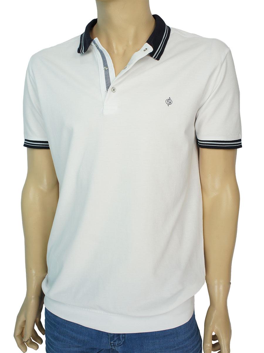 Турецька чоловіча теніска Fabiani 3633 White білого кольору