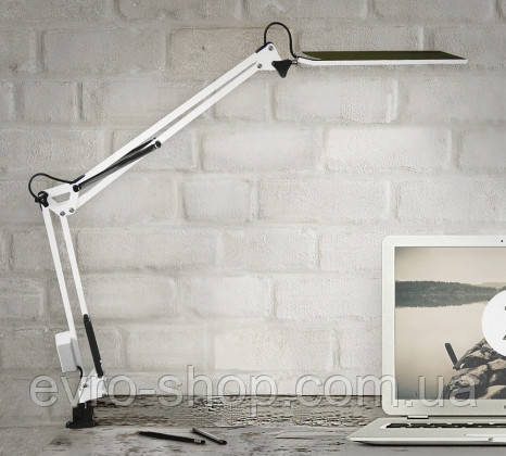 Лампа світлодіодна настільна Чорна 10W X-LED Білий, фото 1