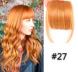 Накладний штучний чубчик рудий, фото 3