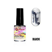 Акварель Color Drops Nails Molekula Black (чорний), 6ml