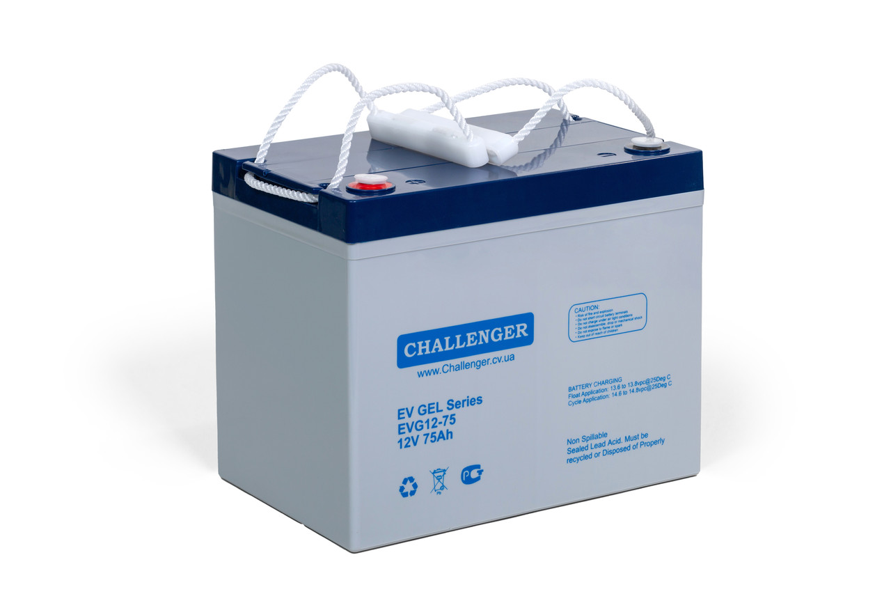 Гелевий акумулятор Challenger EVG12-75, фото 1