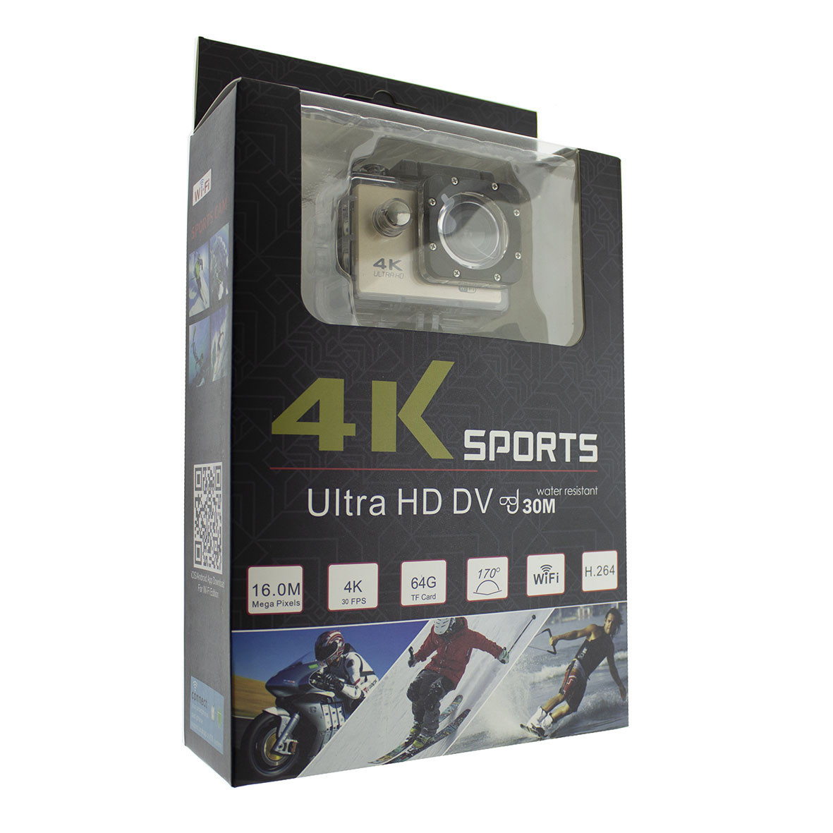 Экшн камера D-800 4K (GIPNS), аналог GoPro, Action Camera, Спортивная экшн-камера водонепроницаемая - фото 5 - id-p1210645179