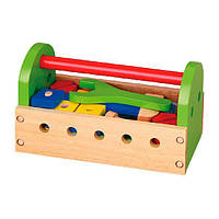 Детский деревянный игровой набор Viga Toys Ящик с инструментами, 23 шт.