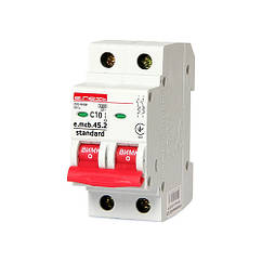 Автоматичний вимикач E.next e.mcb.stand.45.2.C10 10А