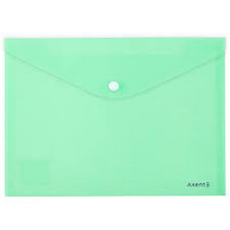 Папка-конверт на кнопці А5 Axent Pastelini 180мкм фактура глянець, неом'ятна