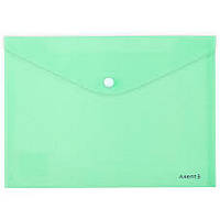Папка-конверт на кнопці А5 Axent Pastelini 180мкм фактура глянець, неом'ятна