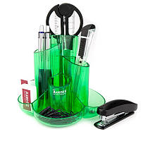 Підставка з наповненням пластикова Axent Cascade 9 предметів, салатова