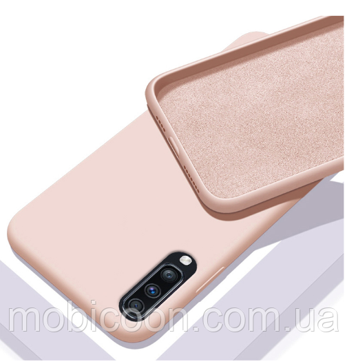 Чохол Silicone Case FULL для Samsung Galaxy A30s (A307) рожевий (самсунг галаксі а30с)