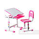 Комплект парта та стілець-трансформери FunDesk Sole Pink-s, фото 3
