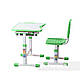 Комплект парта і стілець трансформери FunDesk Sole Green, фото 4