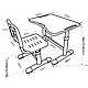 Комплект парта і стілець-трансформери FunDesk Sole II Green, фото 9