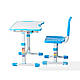 Комплект парта і стілець-трансформери FunDesk Sole II Blue, фото 5