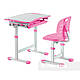 Комплект парта + стілець трансформери Piccolino III Pink FunDesk, фото 4