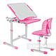 Комплект парта + стілець трансформери Piccolino III Pink FunDesk, фото 4