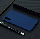 Чохол Silicone Case Full для Samsung Galaxy A01 A01 A015 синій (самсунг а01), фото 3