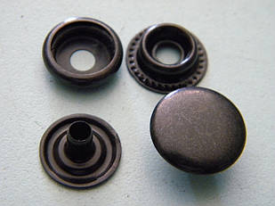 Кнопка 15 мм кільцева чорна 720 штук
