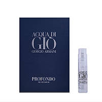 Свежие мужские духи Giorgio Armani Acqua di Gio Profondo 1,2ml пробник оригинал, цитрусовый аромат