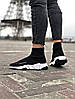 Жіночі кросівки шкарпетки Balenciaga Speed Trainer Снікерси Баленсіага чорно білі, фото 2