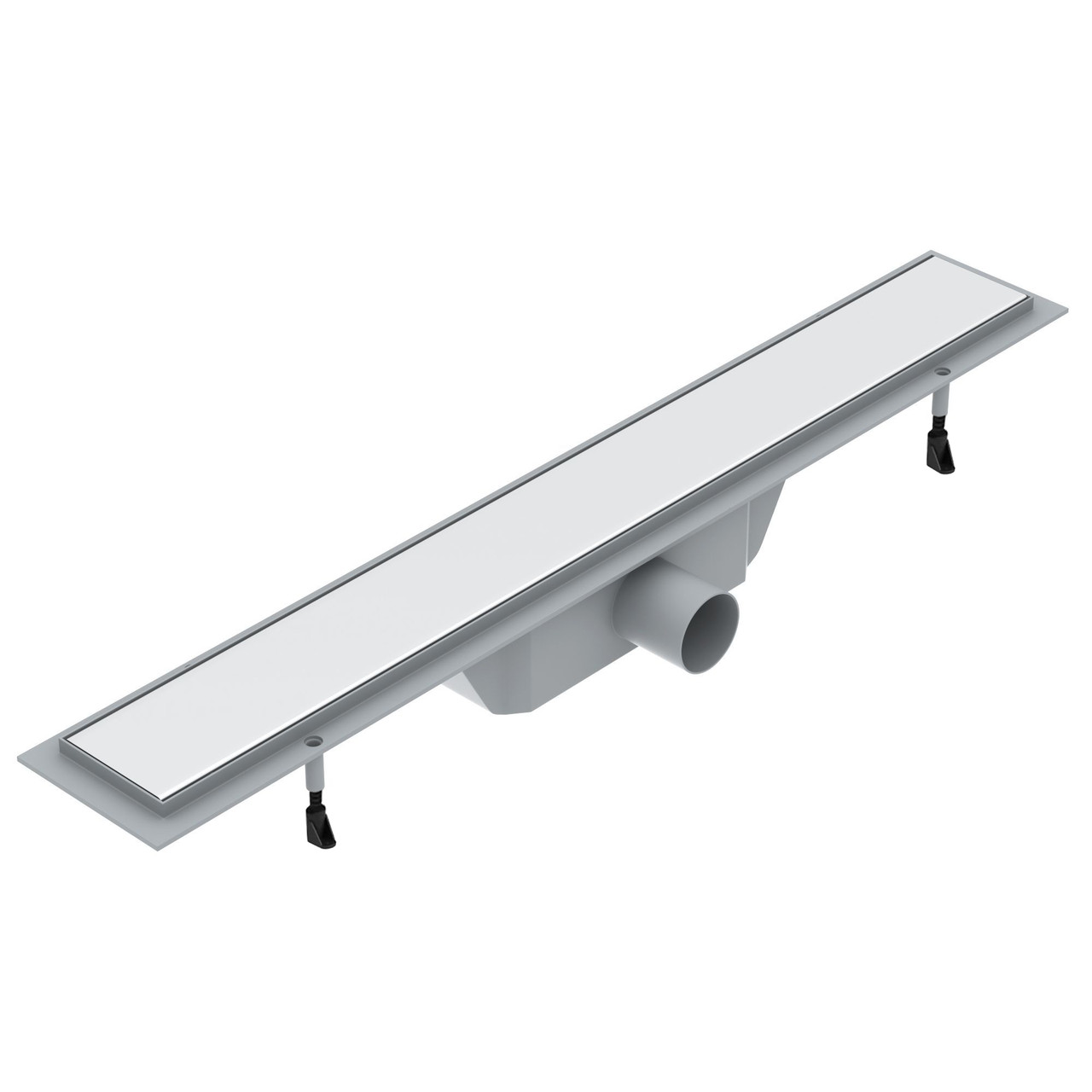 Лінійний трап 700мм, система сухий затвор, з суцільною решіткою Арт. 90-22-702