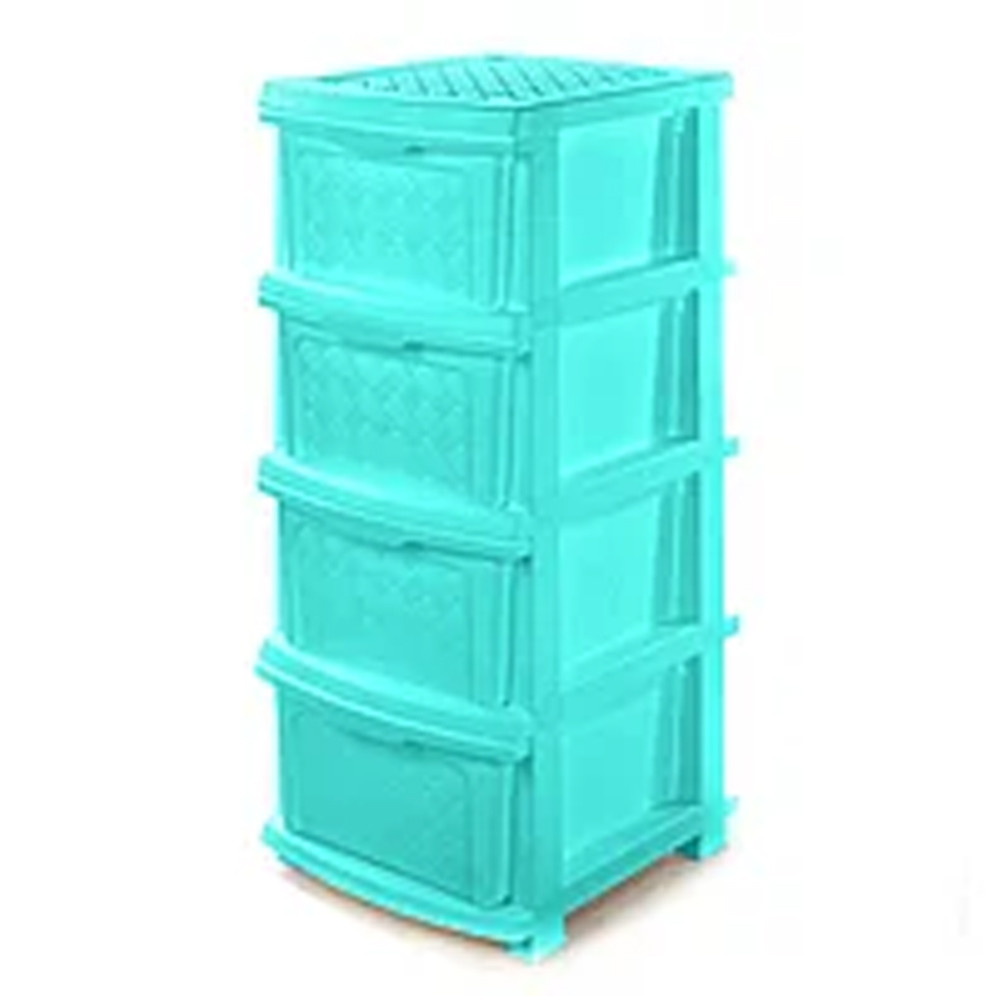 Комод R-Plastic "Компакт Плюс" 4 яруси 34*40*86см м'ята, фото 1