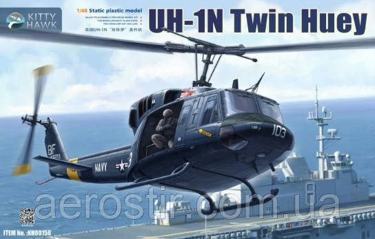 UH-1N Twin Huey 1/48 Kitty hawk 80158, фото 1