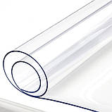 Скатертина м'яке силіконове скло захист для столу і меблів Soft Glass (3.2х1.4м) товщина 1.5 мм Прозора, фото 10