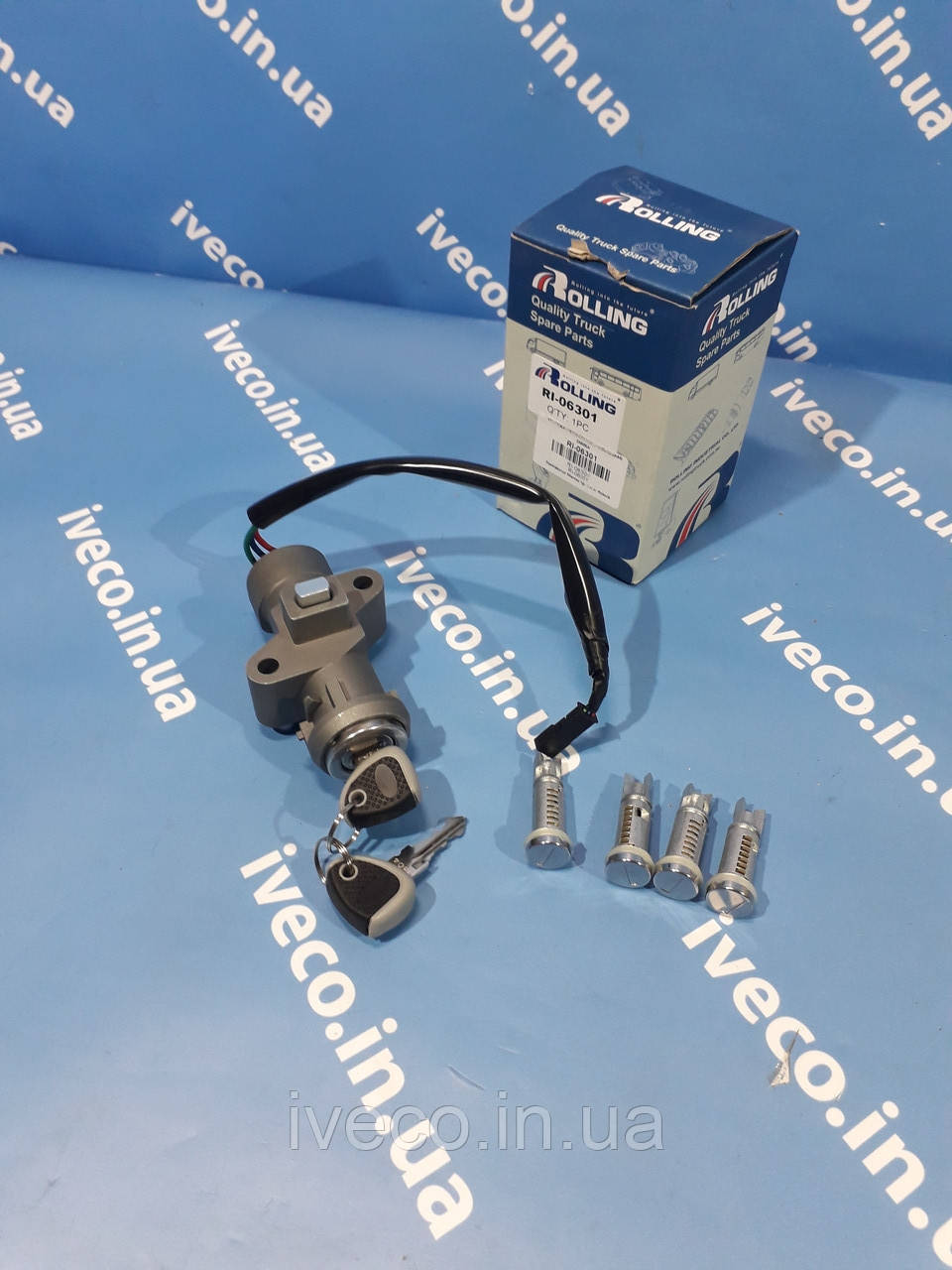 Замок запалювання та комплект личинок Iveco Stralis Trakker Івіко Страліс Тракер 2992624 2996565 2996313 RI-06301