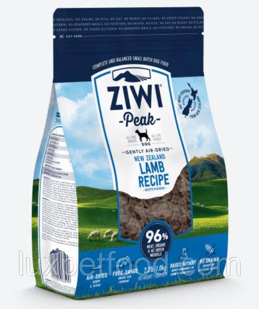 Ziwi Peak Air Dried Lamb For Dogs – Висушений на повітрі корм для собак усіх порід і вікових груп - Ягня 1кг