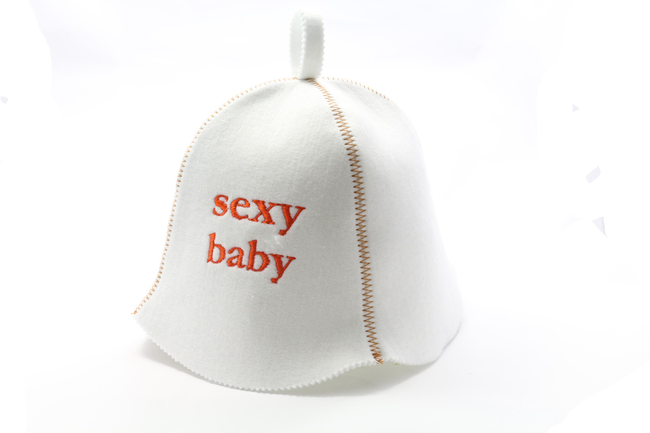 Шапка для сауни (біла), Sexy baby, штучне хутро, Saunapro