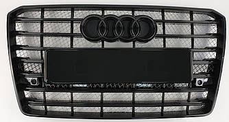 Решітка радіатора Audi A8 D4 (14-17) стиль W12 (чорна)