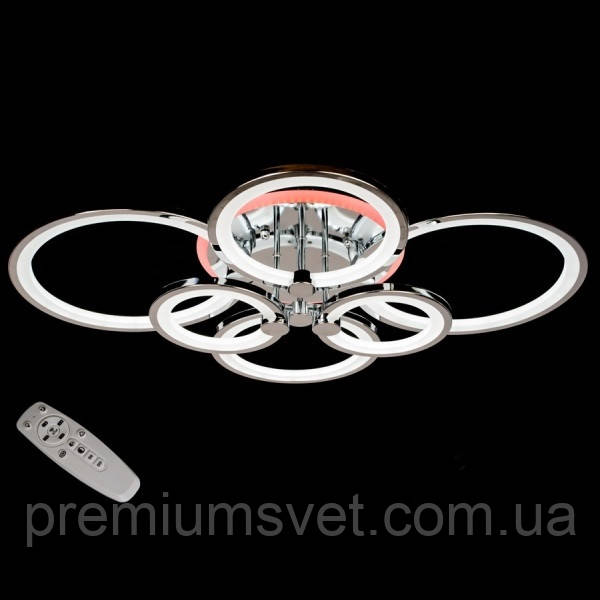 Люстра стельова світлодіодна 8022/6 HR LED 3color dimmer, фото 1