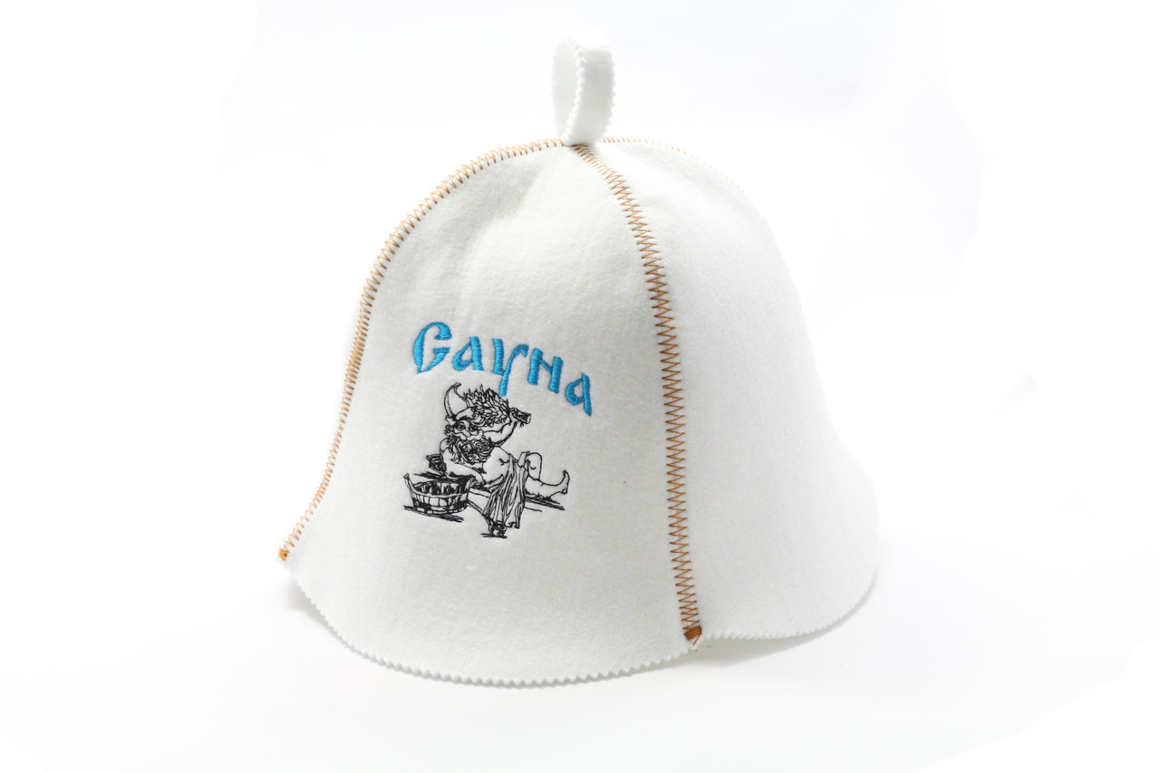 Шапка для сауни (біла), Сауна, штучне хутро, Saunapro