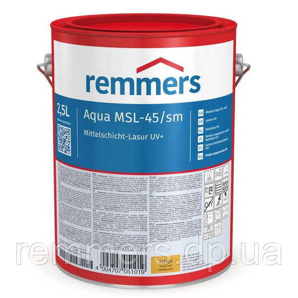 Aqua MSL-45/sm-Mittelschichtlasur UV+, фото 1