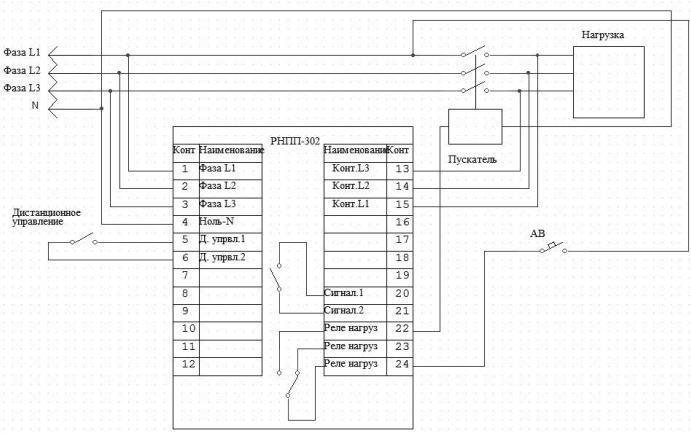 Трехфазное реле напряжения и контроля фаз РНПП-302 - фото 2 - id-p1210767933