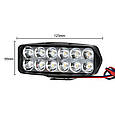Яскрава світлодіодна LED Фара / Ліхтар для авто, мотоцикла, скутера ( 12 LED, 12V, 18 Вт, 6500K ), фото 8
