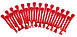 Інструменти для зняття обшивки (облицювання) авто 27 шт. (ЗІ-27) Червоний в чохлі, фото 6