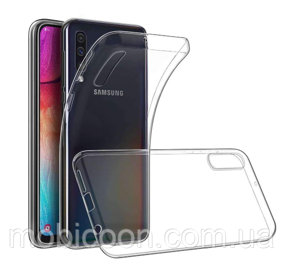 Чохол силіконовий для Samsung Galaxy A70 A705 ультратонкий прозорий (самсунг галаксі а70)