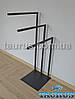 Підлоговий тримач для рушників ThermoPulse Towel Holder Black 3X, чорна. Потрійна Г-подібна. 1000х500х360, фото 3