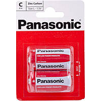 Батарейка PANASONIC сольова R14, 2 шт.