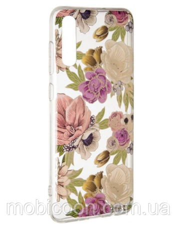 Чохол Gelius Flowers Shine Rose для Samsung Galaxy A70 A705 (самсунг галаксі а70)