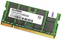 Оперативная память Elpida SODIMM DDR2 2Gb 800MHz 6400S 2R8 CL6 (EBE21UE8ACSA-8G-E) Б/У