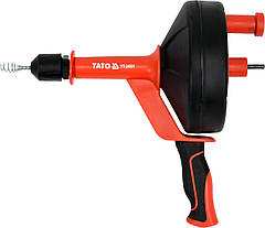 Пристрій ручне для прочищення труб зі шпинделем під дриль Yato YT-24991 (7,6 м. х 6 мм)