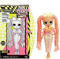 Большая кукла L.O.L. Surprise! O.M.G. Lights Dazzle Fashion Doll! Светится в темноте!