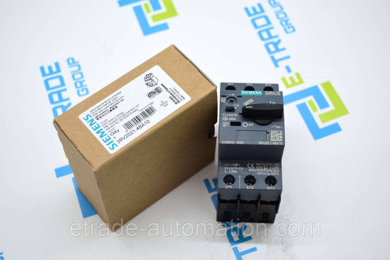 Вимикач Siemens 3RV2021-4BA10, фото 1