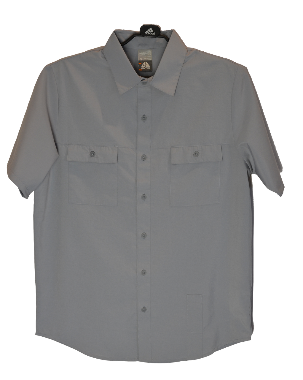Чоловіча літня сорочка ACG сіра з коротким рукавом, фото 1
