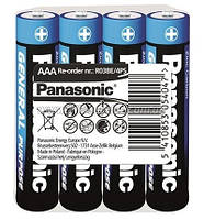 Батарейка PANASONIC сольова R03BER, 4 шт.
