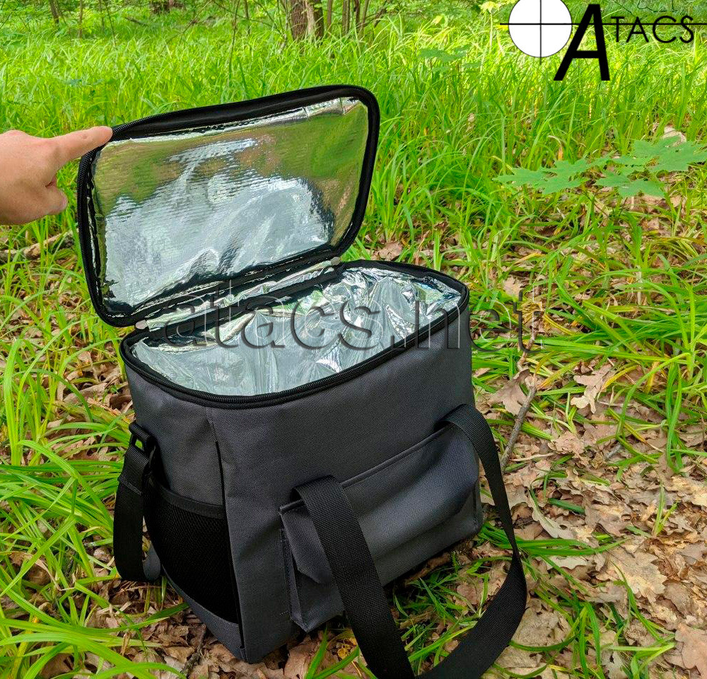 Термосумка сумка холодильник, сірий чудовий подарунок