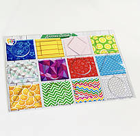 Гра на липучках дощечки Сегена. Візерунки-2.