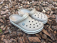 Тапочки мужские Сабо Кроксы Crocs Crocband (GREY/WHITE)