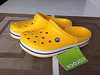 Тапочки женские Сабо Кроксы Crocs Crocband (yellow)
